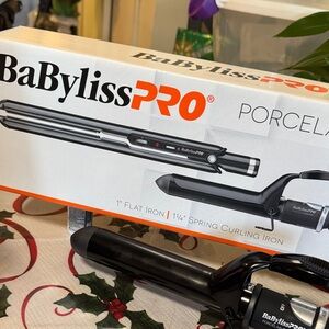 BaBylissPRO Black Porcelain Ceramic Styling Set